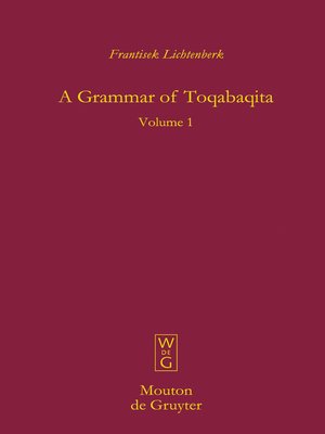 cover image of A Grammar of Toqabaqita